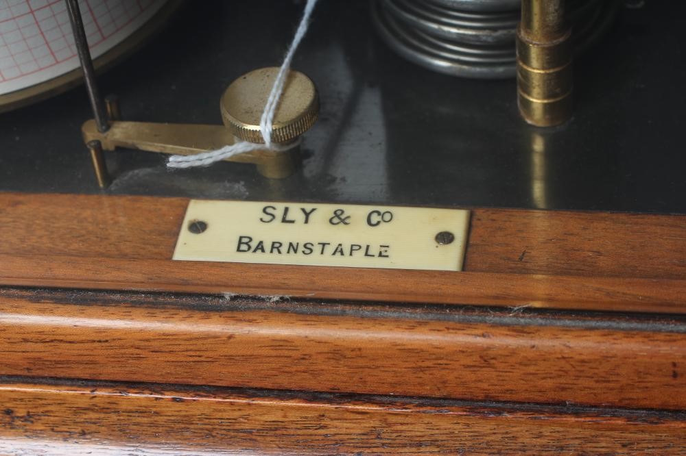 A MAHOGANY CASED BAROGRAPH Image