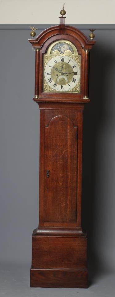AN OAK LONGCASE SIGNED THOMAS BRODRICK KIRTON Image