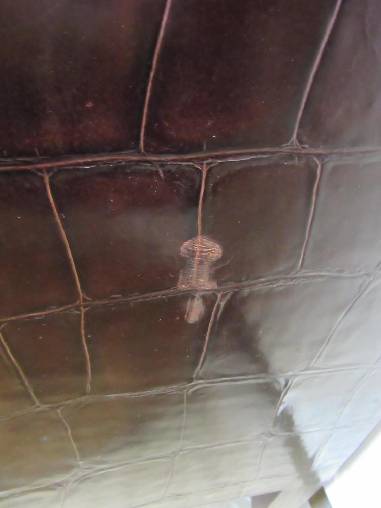 PHILIPPE DELZERS FOR ELITIS - A CROCODILE LEATHER CABINET Image