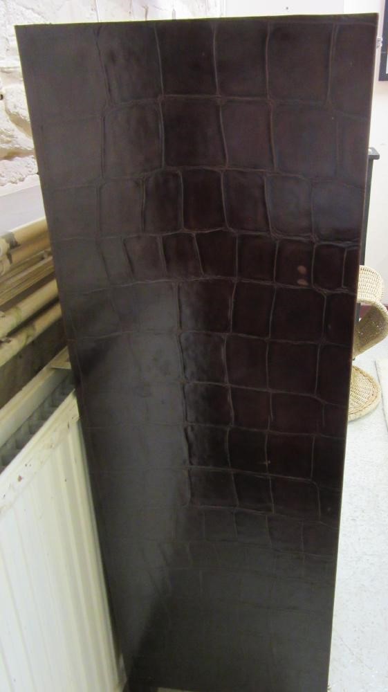 PHILIPPE DELZERS FOR ELITIS - A CROCODILE LEATHER CABINET Image