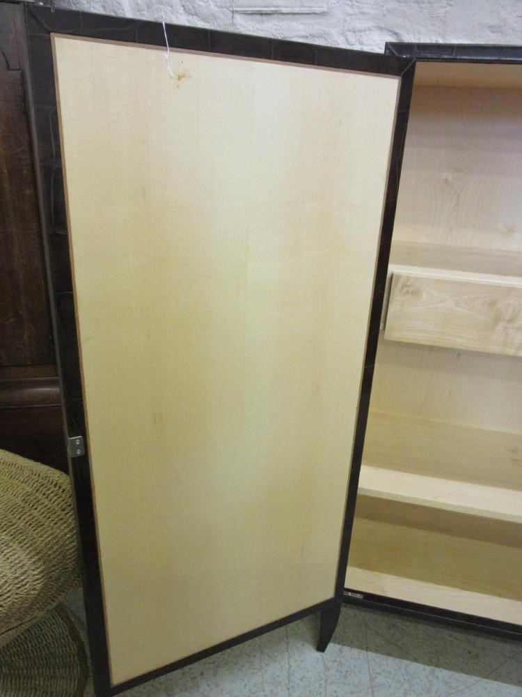 PHILIPPE DELZERS FOR ELITIS - A CROCODILE LEATHER CABINET Image