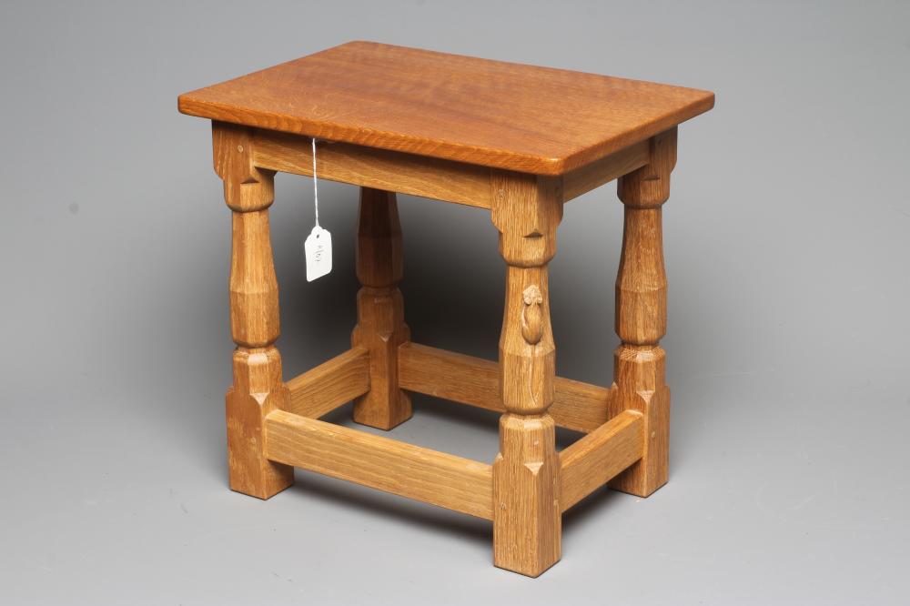 ROBERT THOMPSON - AN OAK SMALL OCCASIONAL TABLE Image