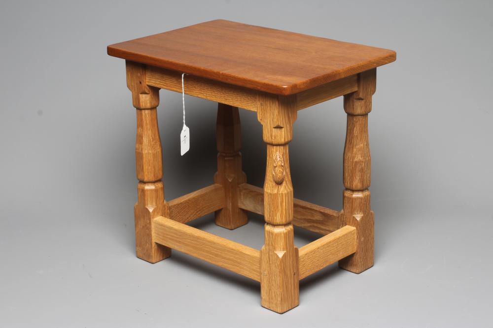 ROBERT THOMPSON - AN OAK SMALL OCCASIONAL TABLE Image
