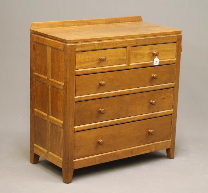 PETER HEAP OF WETWANG - AN ADZED OAK CHEST Image