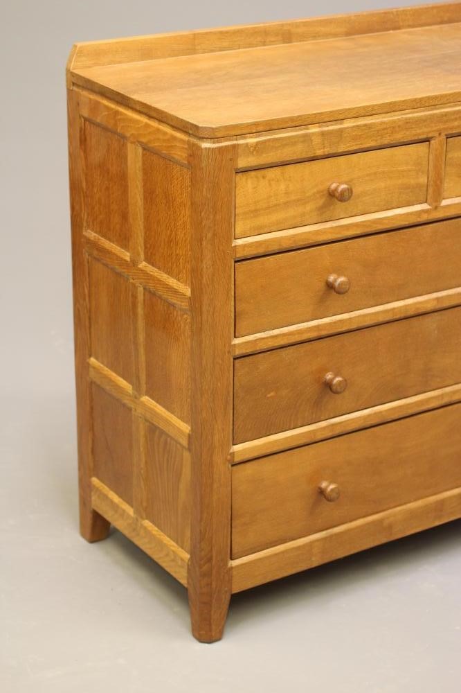 PETER HEAP OF WETWANG - AN ADZED OAK CHEST Image