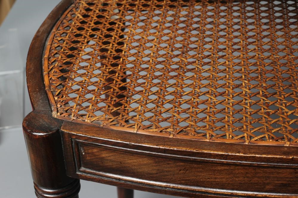 A REGENCY DESIGN BEECH DRESSING STOOL Image