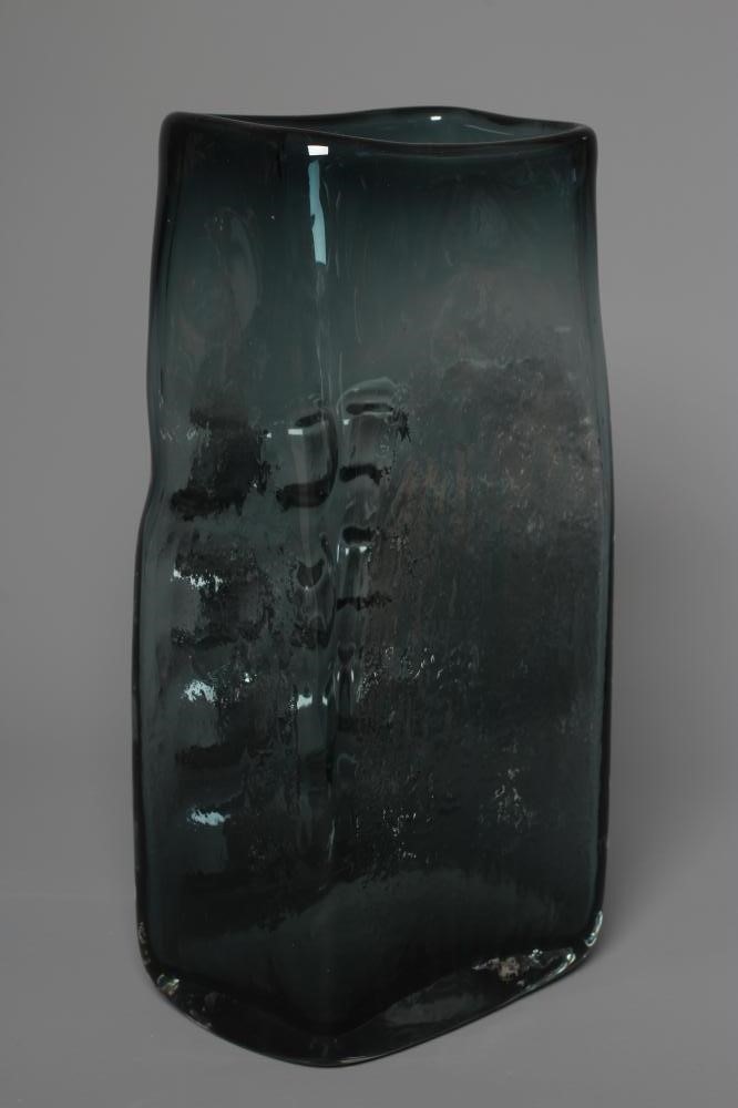 GEOFFREY BAXTER FOR WHITEFRIARS - A LARGE INDIGO NUTS AND BOLTS VASE, shape 9668, 10 1/2" high Image