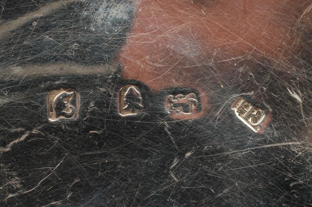 A GEORGE III SILVER HASH DISH AND COVER Image