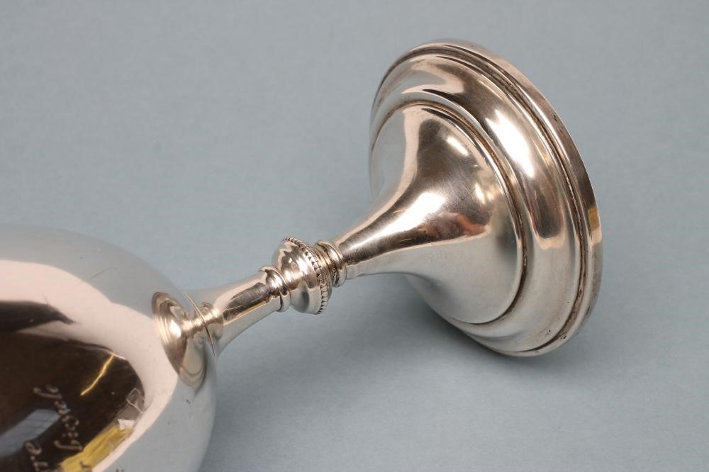 OF VETERAN MOTORCYCLING AND LOCAL INTEREST - A LATE VICTORIAN SILVER TROHPY CUP Image