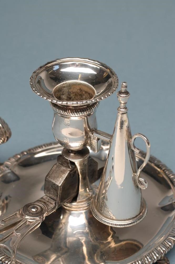 A GEORGE III SILVER CHAMBERSTICK Image