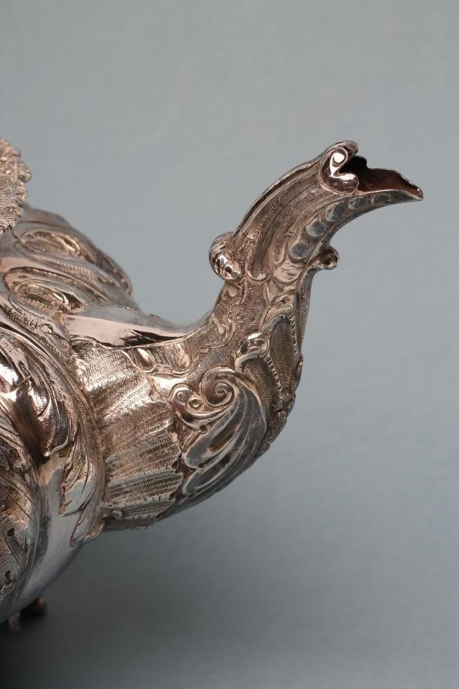 A WILLIAM IV SCOTTISH FOUR PIECE SILVER TEA AND COFFEE SERVICE Image