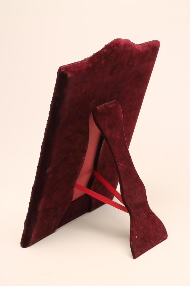 A LATE VICTORIAN EASEL BACK SILVER MIRROR Image