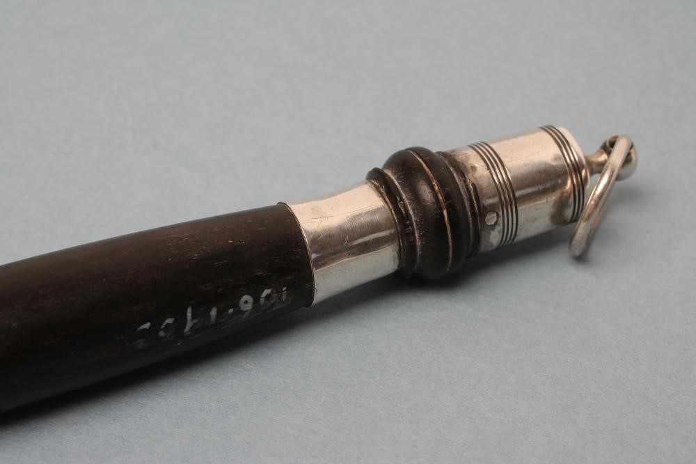 A LATE GEORGE III SILVER TOASTING FORK Image