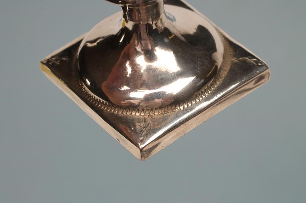 A LATE GEORGE III SILVER HELMET JUG Image