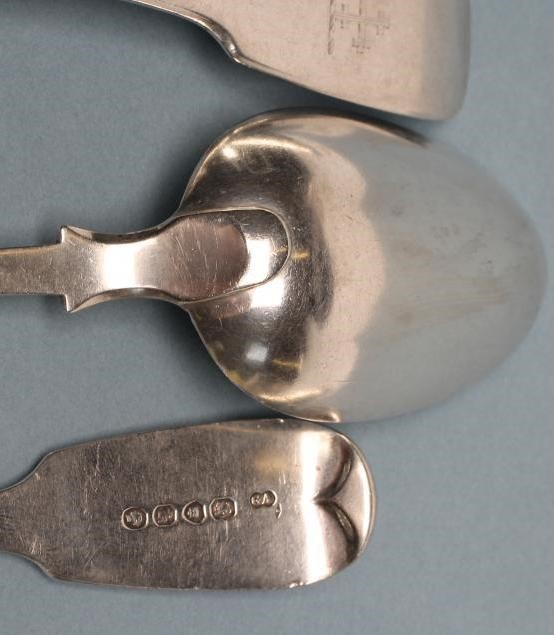 *A SET OF SIX EARLY VICTORIAN SILVER TABLESPOONS Image
