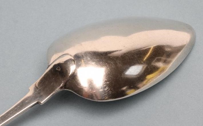 A LATE GEORGE III IRISH SILVER BASTING SPOON Image
