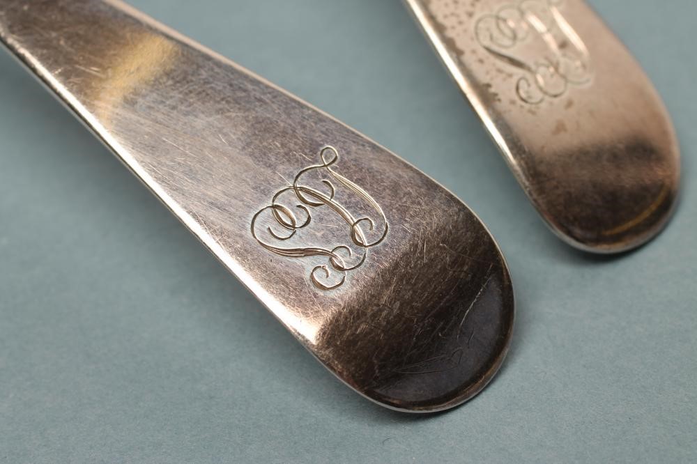 A GEORGE III SILVER SAUCE LADLE Image