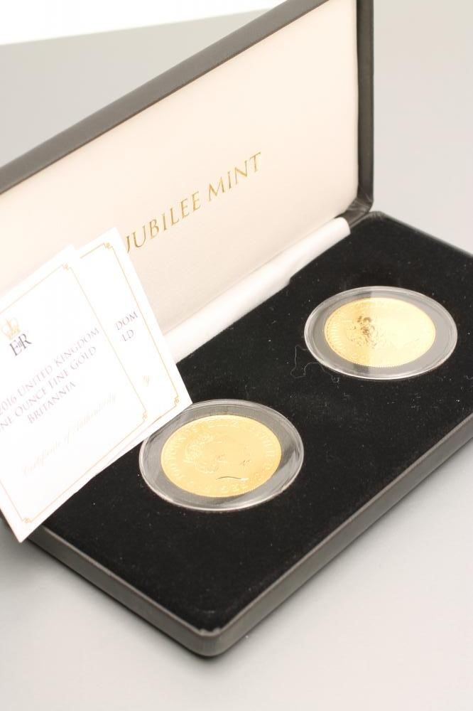 *TWO ELIZABETH II £100 GOLD PROOF COINS Image