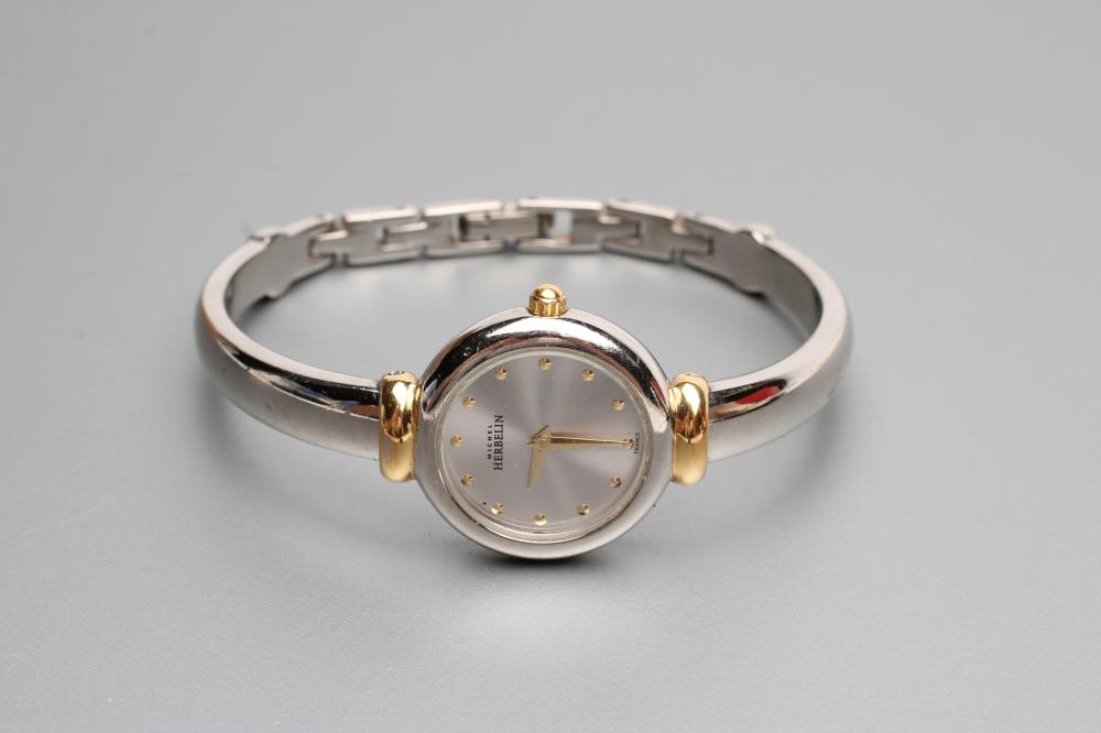 A LADY'S MICHAEL HERBELIN BANGLE WATCH Image