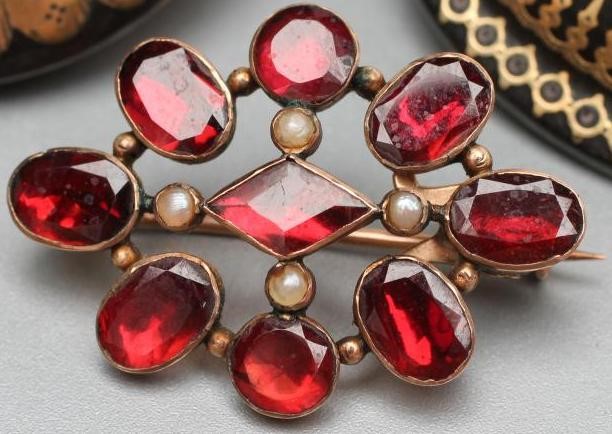 TWO VICTORIAN TORTOISESHELL BROOCHES Image