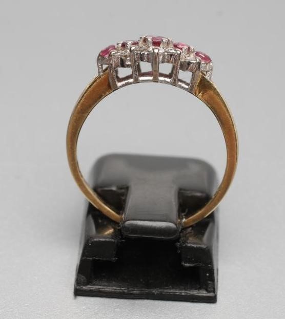 A VICTORIAN STYLE RUBY AND DIAMOND RING Image