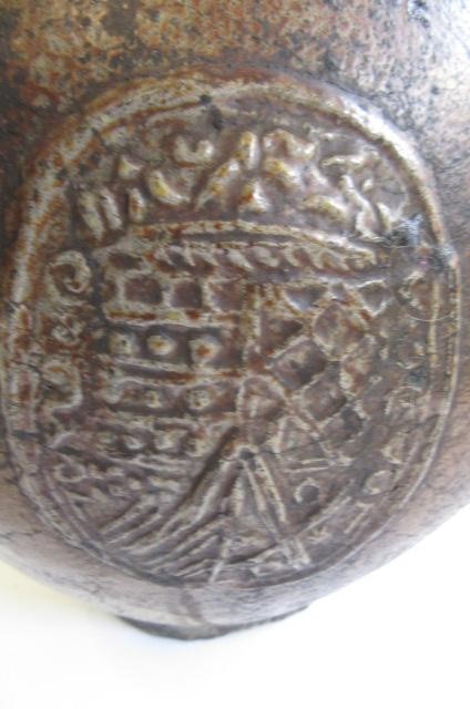 A RHENISH SALTGLAZE STONEWARE BELLARMINE/BARTMANN KRUG Image