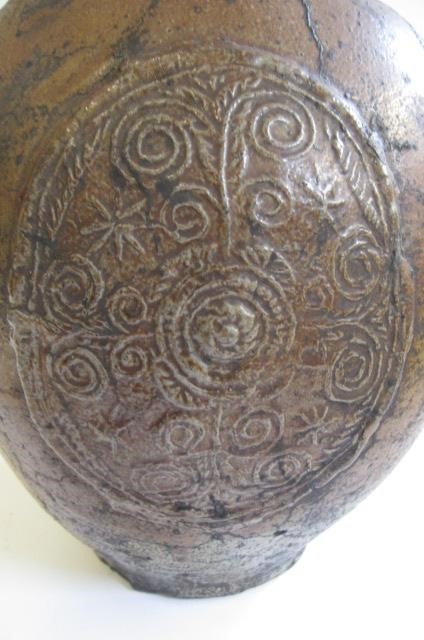 A RHENISH SALTGLAZE STONEWARE BELLARMINE/BARTMANN KRUG Image