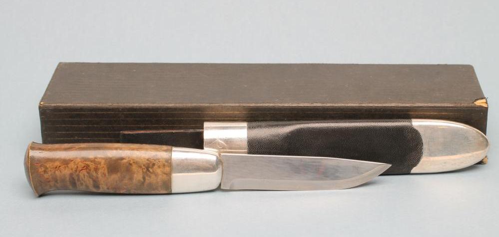 A SILVER MOUNTED PEER GYNT VIKING KNIFE by David Anderson Image