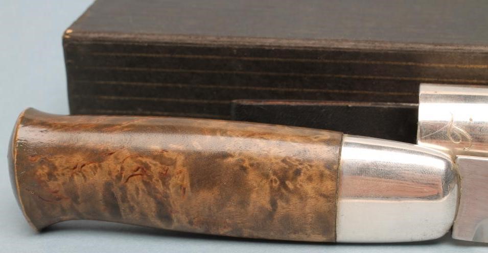 A SILVER MOUNTED PEER GYNT VIKING KNIFE by David Anderson Image