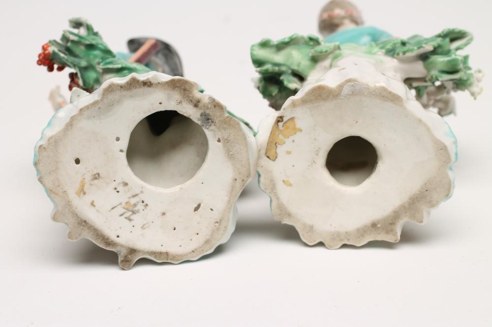 A PAIR OF DERBY PORCELAIN SMALL FIGURES Image