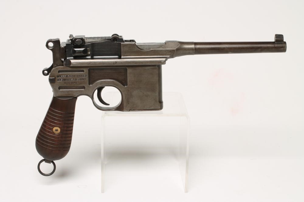 A deactivated mauser broom handle pistol Hartleys Auctioneers & Valuers