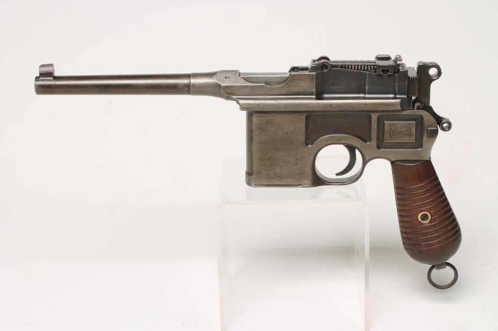 A DEACTIVATED MAUSER BROOM HANDLE PISTOL Image