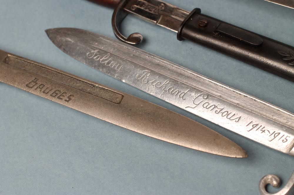 FOUR BELGIAN SOUVENIR MINIATURE BAYONETS Image
