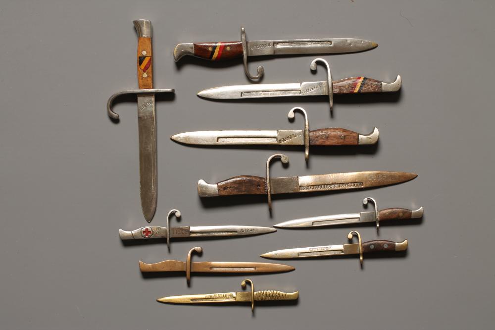 FIVE BELGIAN LETTER OPENER BAYONETS Image
