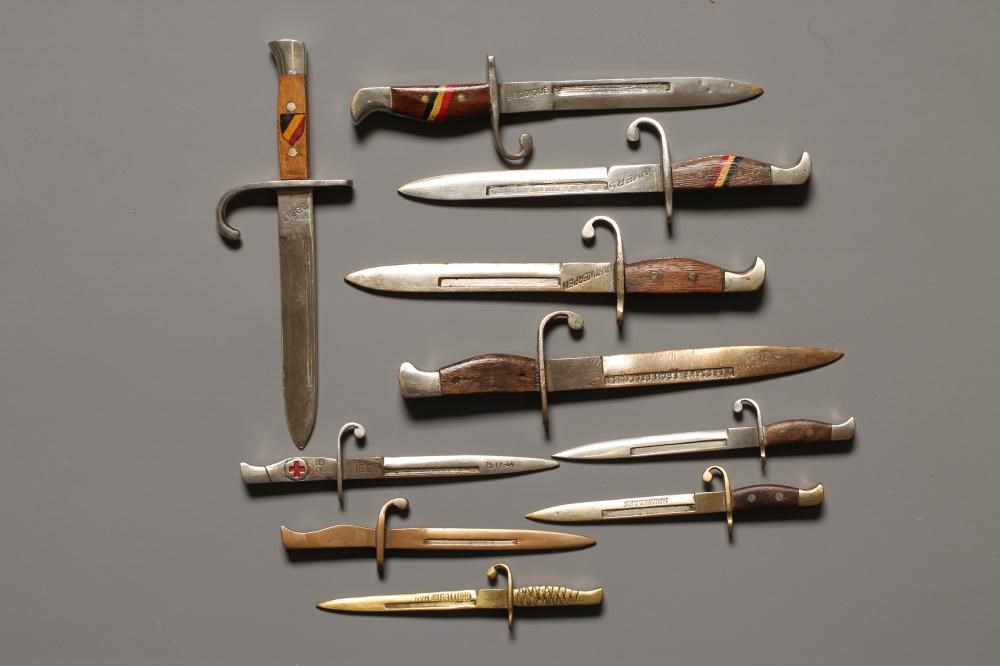 FIVE BELGIAN LETTER OPENER BAYONETS Image