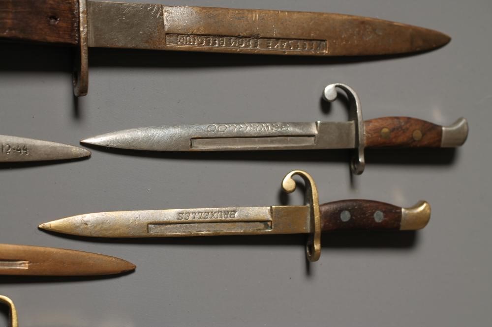FIVE BELGIAN LETTER OPENER BAYONETS Image