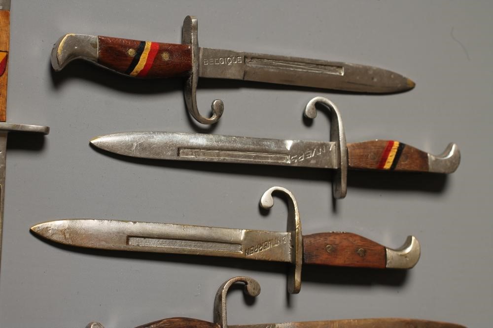 FIVE BELGIAN LETTER OPENER BAYONETS Image