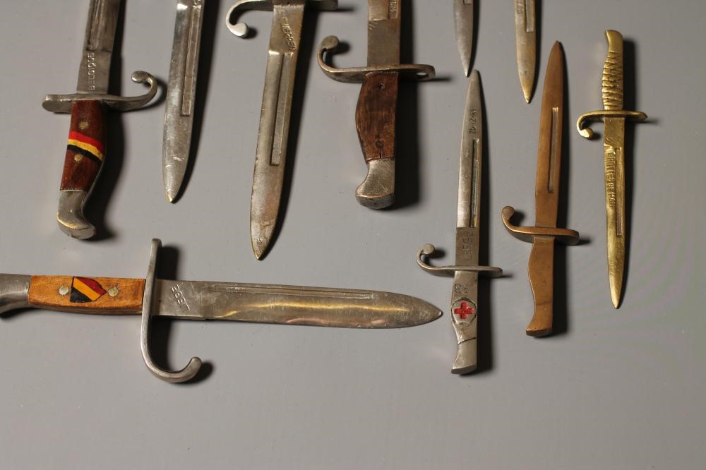 FIVE BELGIAN LETTER OPENER BAYONETS Image