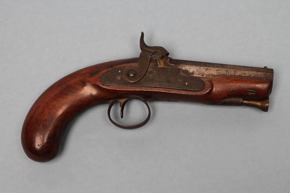 A PERCUSSION PISTOL by Jones Image