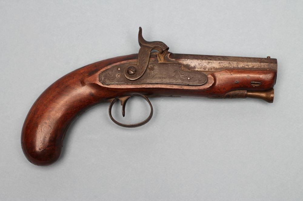 A PERCUSSION PISTOL by Jones Image