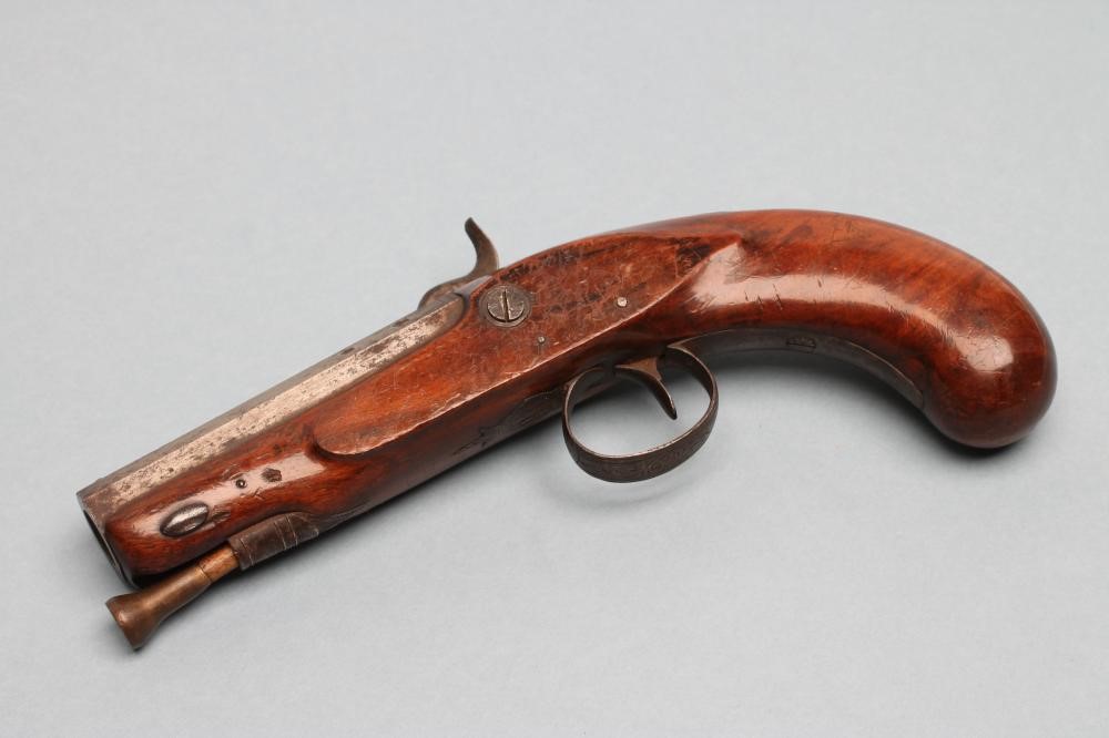 A PERCUSSION PISTOL by Jones Image