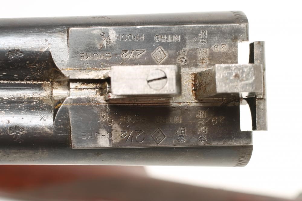 A 28 BORE SIDE BY SIDE BOXLOCK EJECTOR SHOTGUN by John Wilkes Image