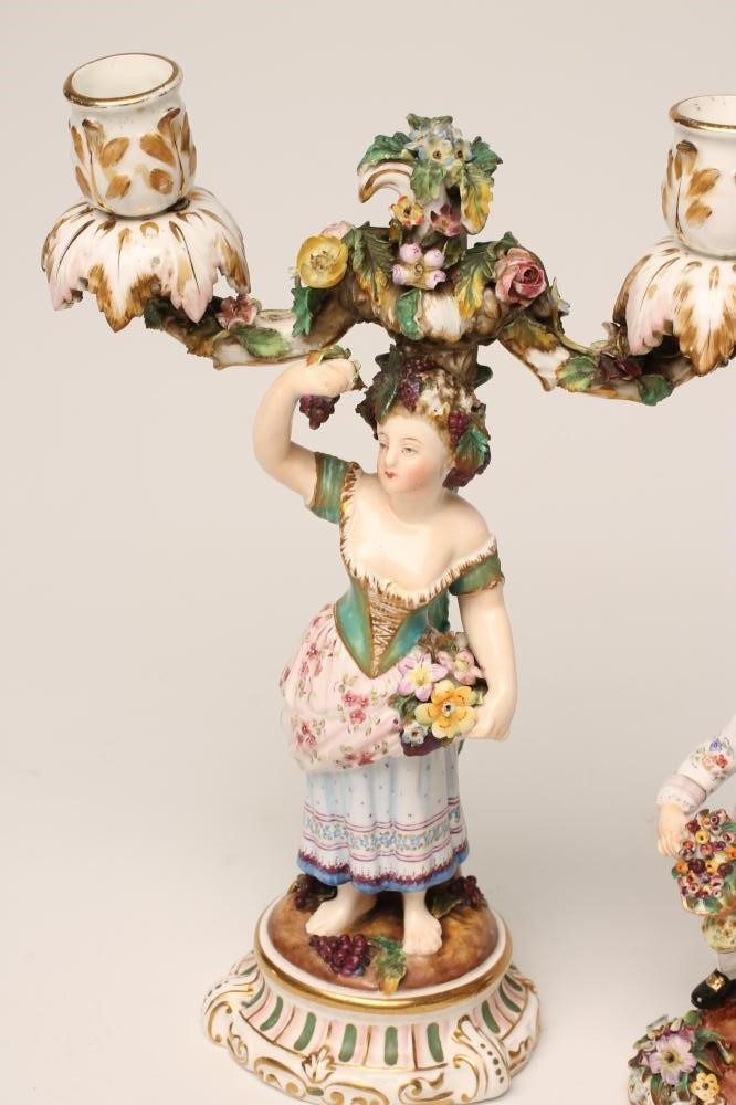 A PAIR OF JOHN BEVINGTON PORCELAIN FIGURES Image