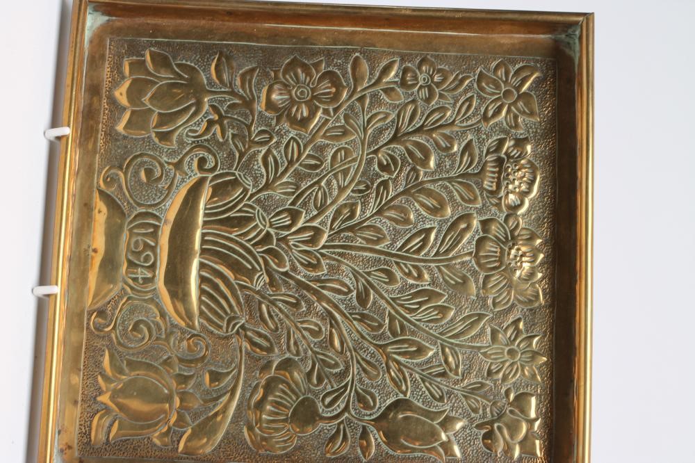 A KESWICK SCHOOL OF INDUSTRIAL ARTS TRAY of plain oblong form Image