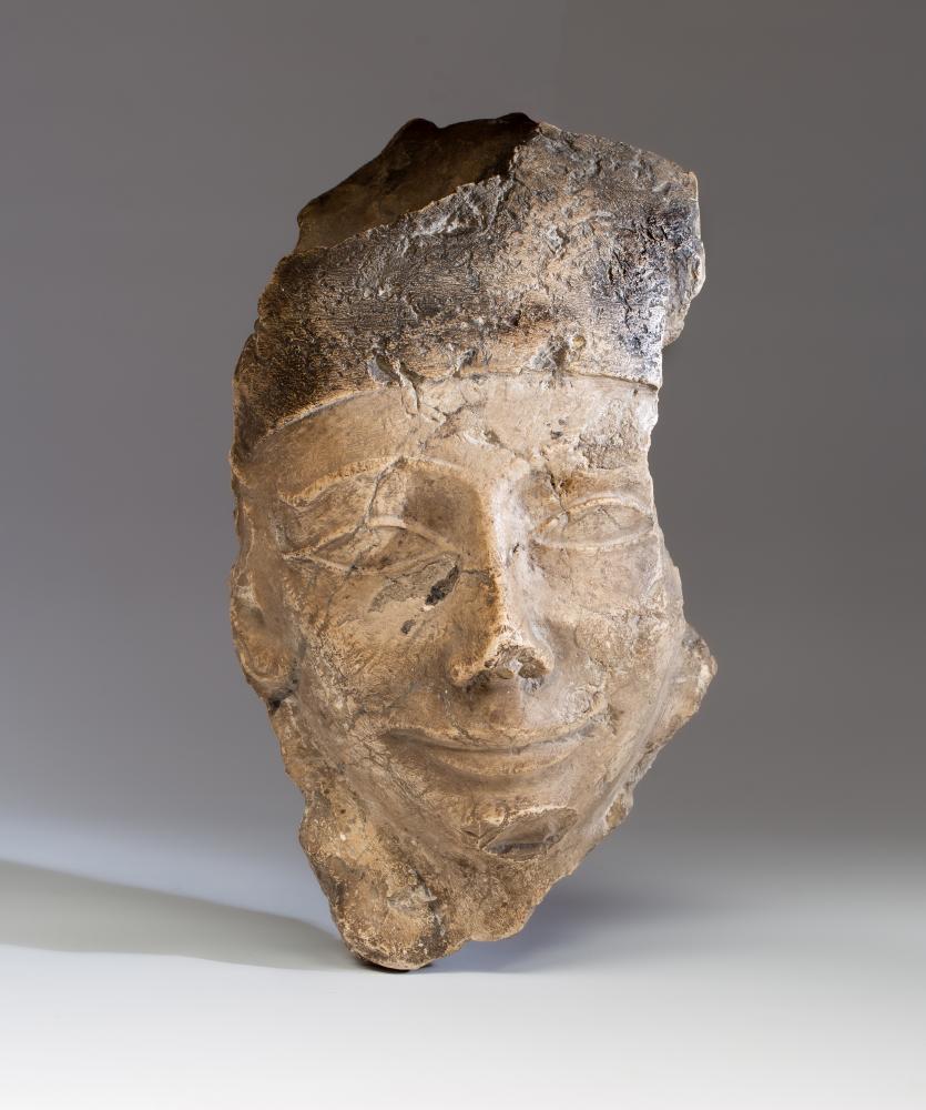 AN EGYPTIAN MARBLE HEAD Image