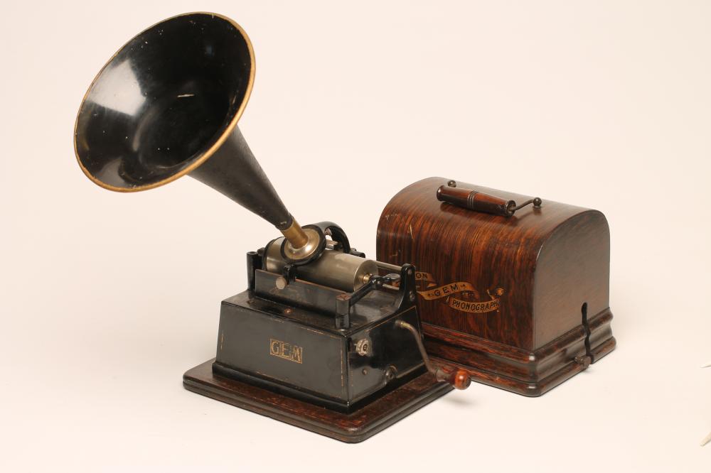 AN EDISON GEM PHONOGRAPH Image