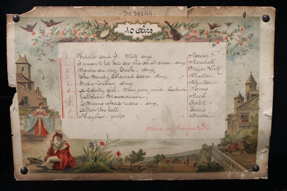 A SWISS MUSICAL BOX Image