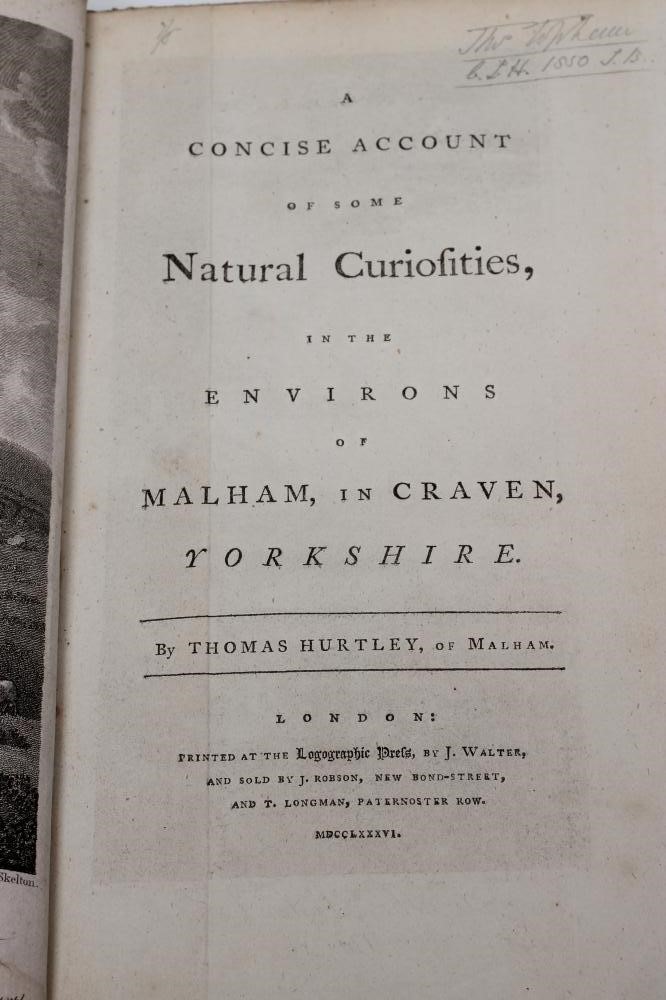 HURTLEY (THOMAS) - A Concise Account of Some Natural Curiosities ... Malham Image