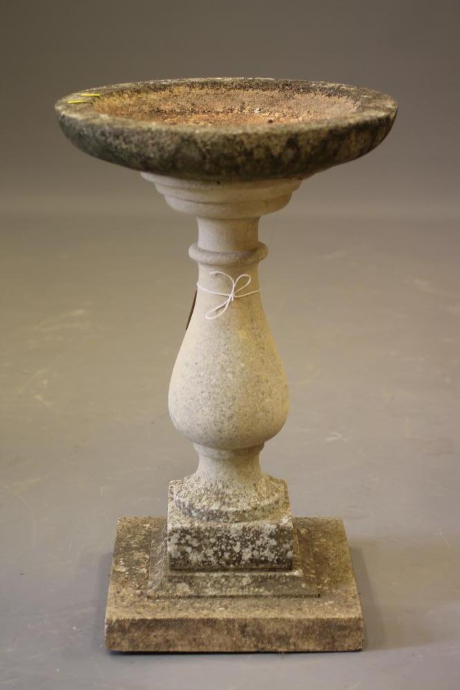 A COMPOSITION STONE BIRD BATH Image