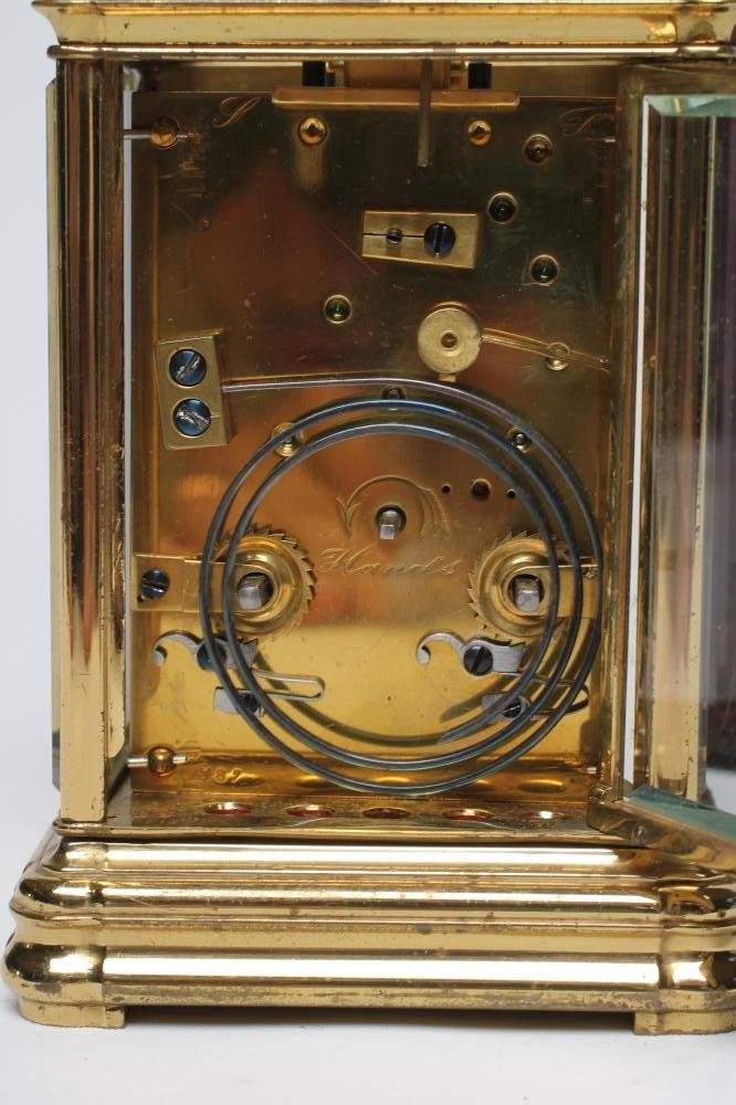 A GILDED BRASS CASED CARRIAGE CLOCK Image